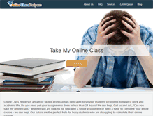 Tablet Screenshot of onlineclasshelpers.com